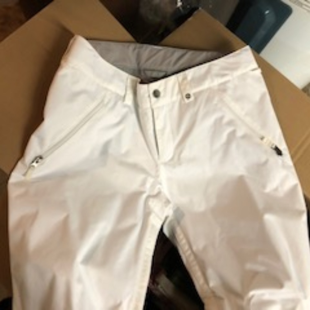 White Womens Burton Snowboard pants